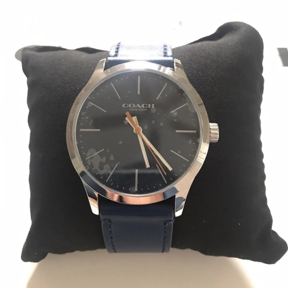 NWT COACH BAXTER WATCH 39MM W1582 NAVY BLUE - Picture 6 of 12